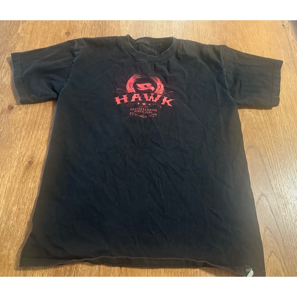 Vintage Tony Hawk Birdhouse T Shirt Black Y2K Skateboarding Skate Tee Men's S/M